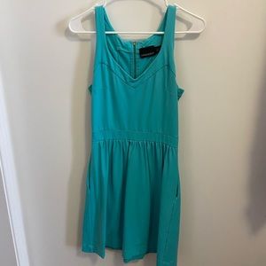 Turquoise Fit and flare dress